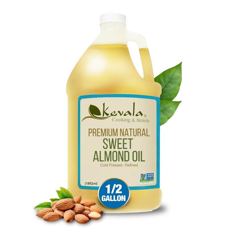 Sweet Almond Oil – Cold Pressed Almond Oil for Baking and Beauty Uses, With M…