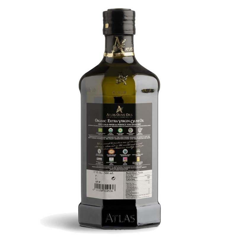 Atlas Organic Moroccan Olive Oil – 500 mL