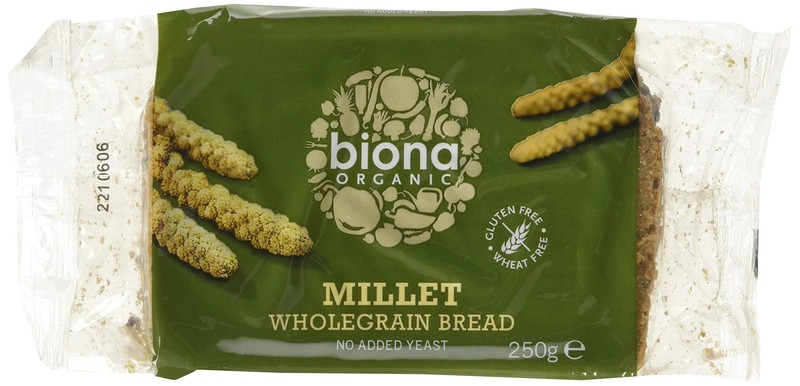 Biona Organic Millet Wholegrain Bread, 250g