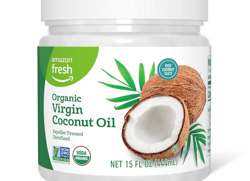 Amazon Fresh, Organic Virgin Coconut Oil, 15 Fl Oz