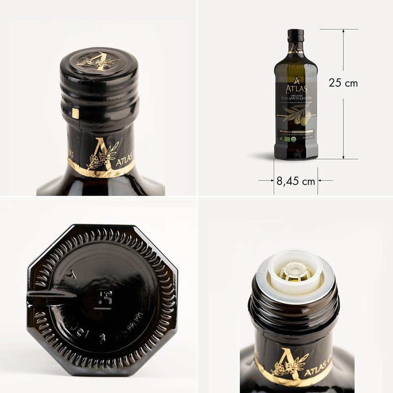 Atlas 750 mL Organic Cold Press Extra Virgin Olive Oil 25.5 Fl Oz (Pack of 1) gallery