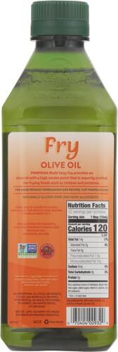 Pompeian Made Easy Fry Olive Oil,High Smoke Point for Frying 16 Fl Oz(Pack of 1)