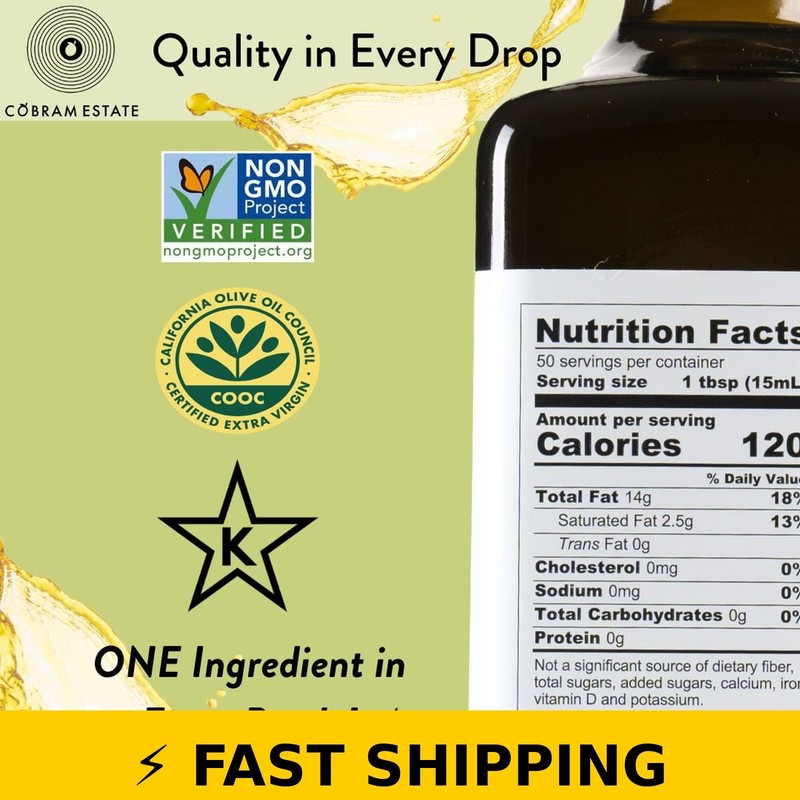 Cobram Estate Classic 100% Extra Virgin Olive Oil, 12.7 fl oz gallery