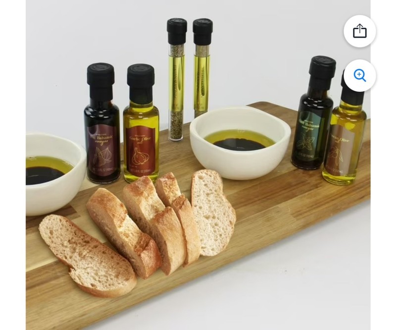 NWT Olive & Vine Oil and Vinegar Gift Set, 10 pcs., dipping bowls gallery
