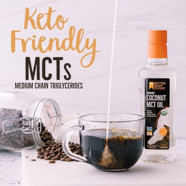 Organic Coconut MCT Oil - Energy-Boosting, Keto-Friendly & Gluten-Free - 16.9 oz gallery