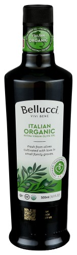 Bellucci Premium Extra Virgin Organic Olive Oil 500 ml (Pack of 6)