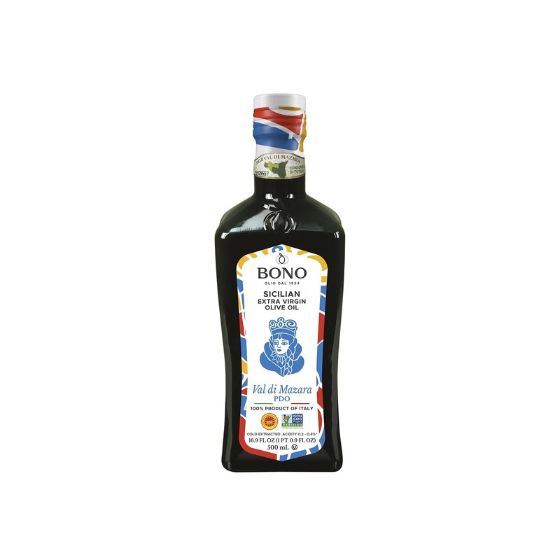 Bono Sicilian Certified PDO Val Di Mazara Extra Virgin 16.9 Fl Oz (Pack of 1)