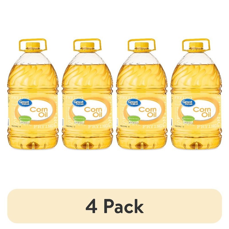 Corn Oil 1 Gallon – 4 Pack, Heart Healthy, Ideal for Frying & Cooking
