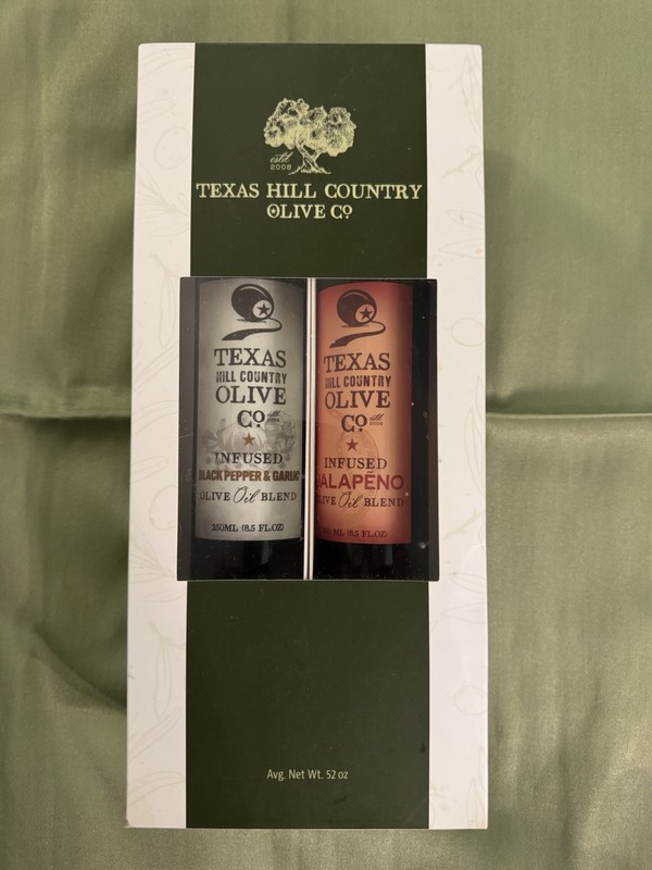 Texas Hill Country Olive Co. Infused Olive Oil Blend, Jalapeño & Garlic, 2×8.5 …