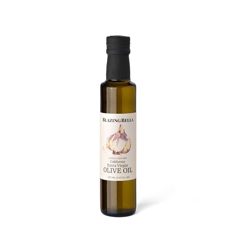 Blazing Bella Garlic Infused Extra Virgin Olive Oil – Rich Fresh Garlic Flavo...