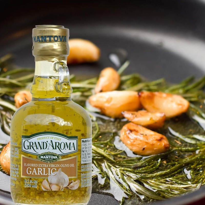 8.5 Fl Oz Pair of Garlic Infused Extra Virgin Olive Oil - 100% Natural Quality gallery