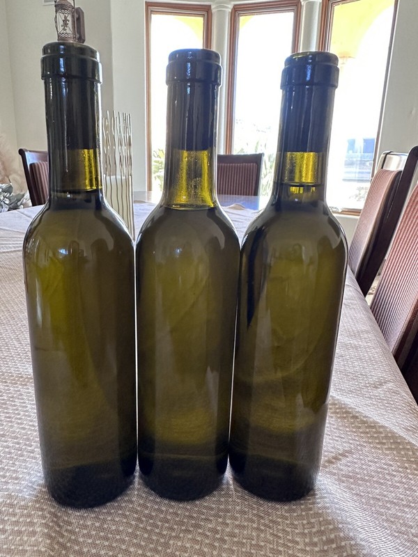 100% Organic Cold Pressed Extra Virgin Olive Oil Homemade Temecula CA12.7oz375ml