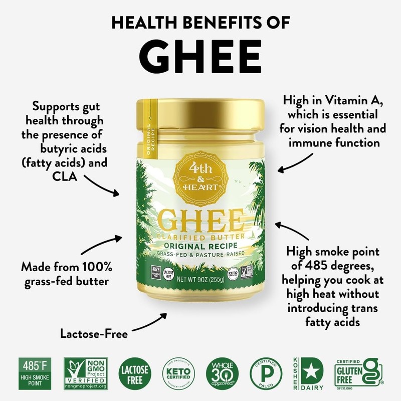 5oz Grass-Fed Ghee Spray Non-Stick Cooking Oil - High Smoke Point 485°F, Pale... gallery