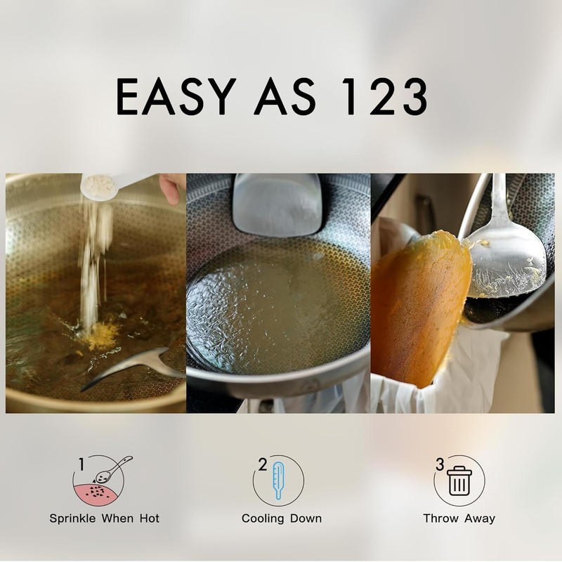 Natural Cooking Oil Solidifier Powder Harden Up to 2.25 Gallon of Fry Oil Away gallery