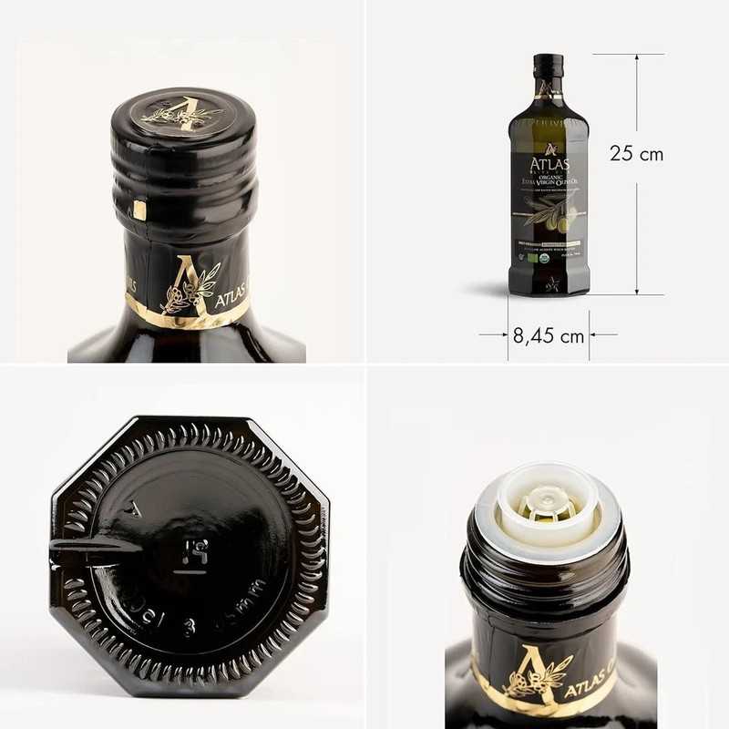 Atlas Organic Cold Pressed Moroccan Extra Virgin Olive Oil, Polyphenol Rich, NEW gallery