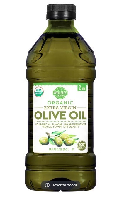 Wellsley Farms Organic Extra Virgin Olive Oil, 2L
