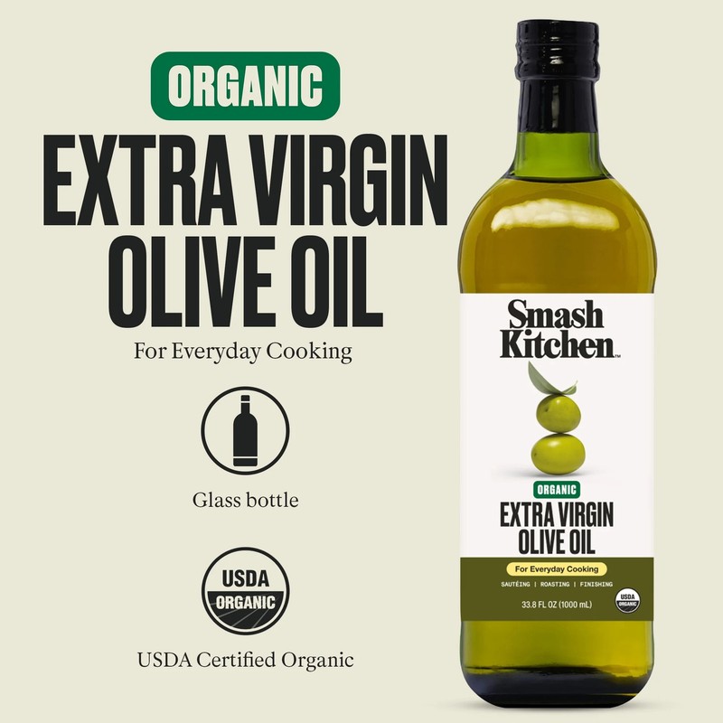 Smash Kitchen Organic Extra Virgin Olive Oil 16.9oz Bottle gallery