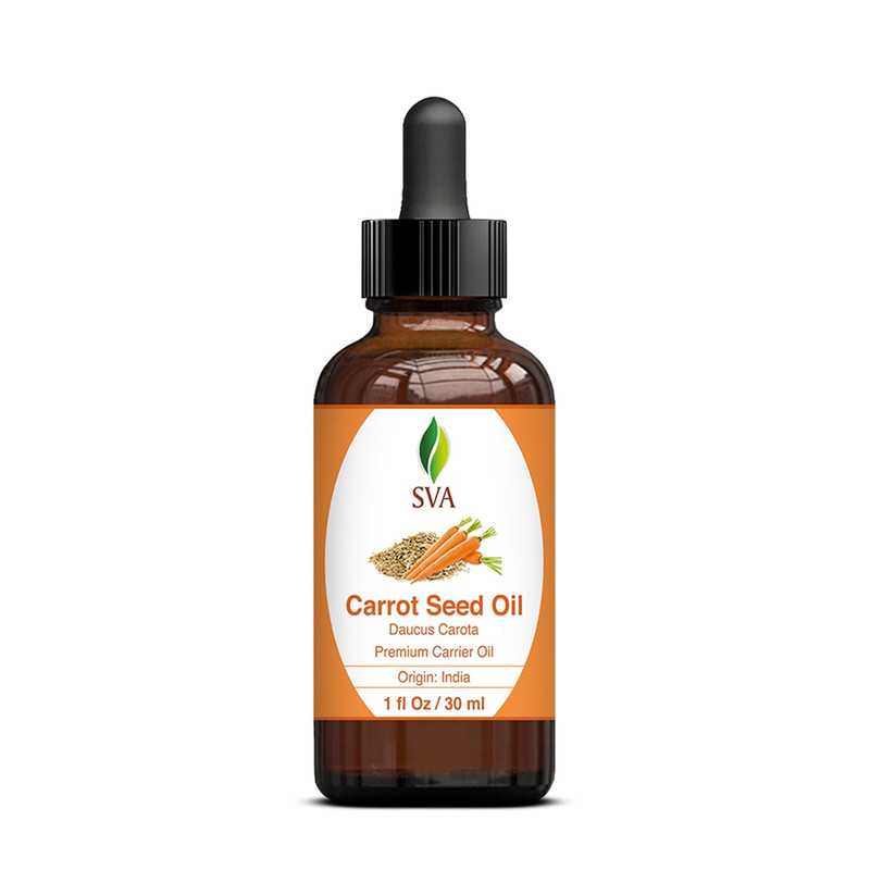 SVA Carrot Seed Oil - 1 Fl Oz – 100% Natural Cold Pressed Carrot Oil - for Face, gallery