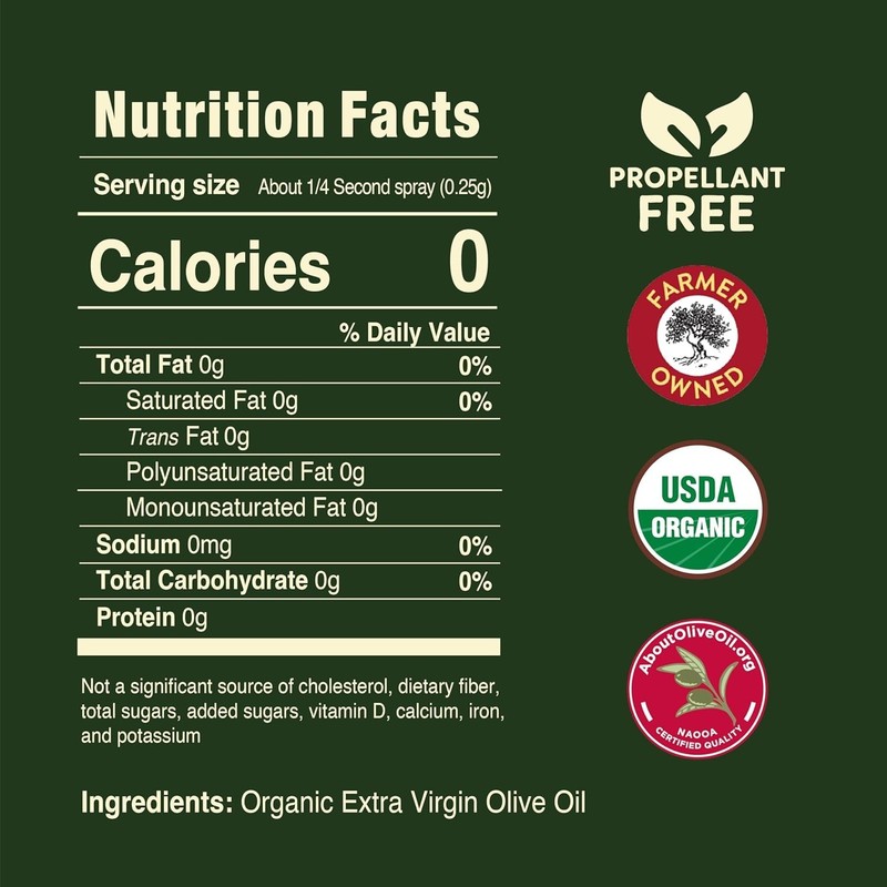Gourmet USDA Organic Olive Oil Non-Stick Spray, 5 Fl Oz - Perfect for Drizzling gallery