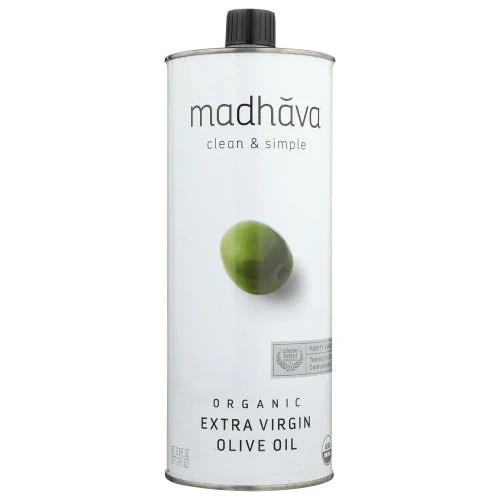 Oil Olive Xtra Virgin Case of 6 X 1 Liter By Madhava Honey