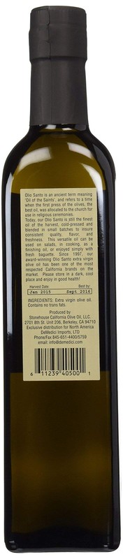 Olio Santo California Extra Virgin Olive Oil - 16.9 Fl Oz (Pack of 1), Green gallery