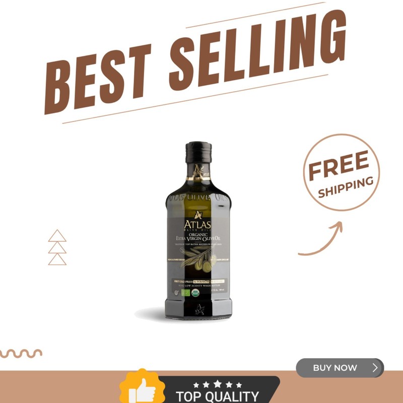 Authentic Moroccan Organic Extra Virgin Olive Oil – 500ml of Pure Indulgence