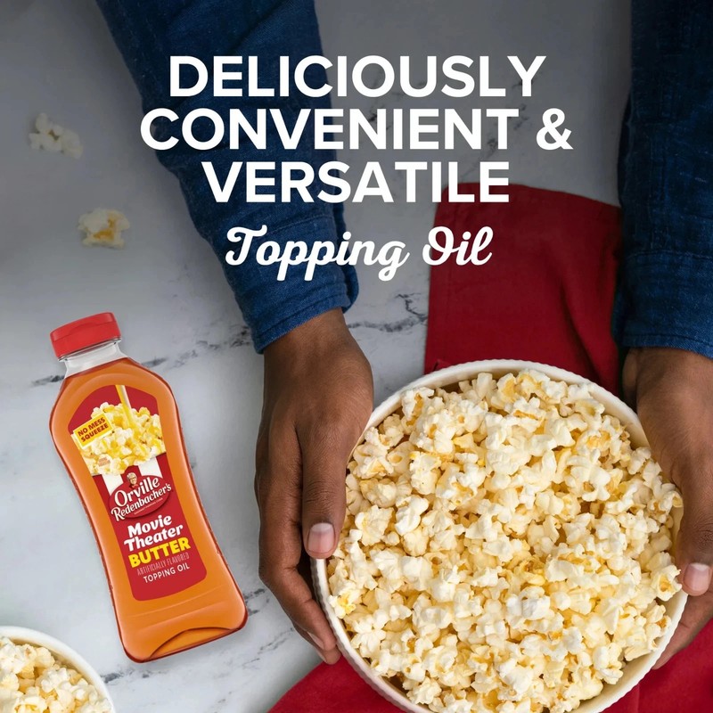 Orville Redenbacher s Movie Theater Butter Flavored Topping Oil, 13 fl oz gallery