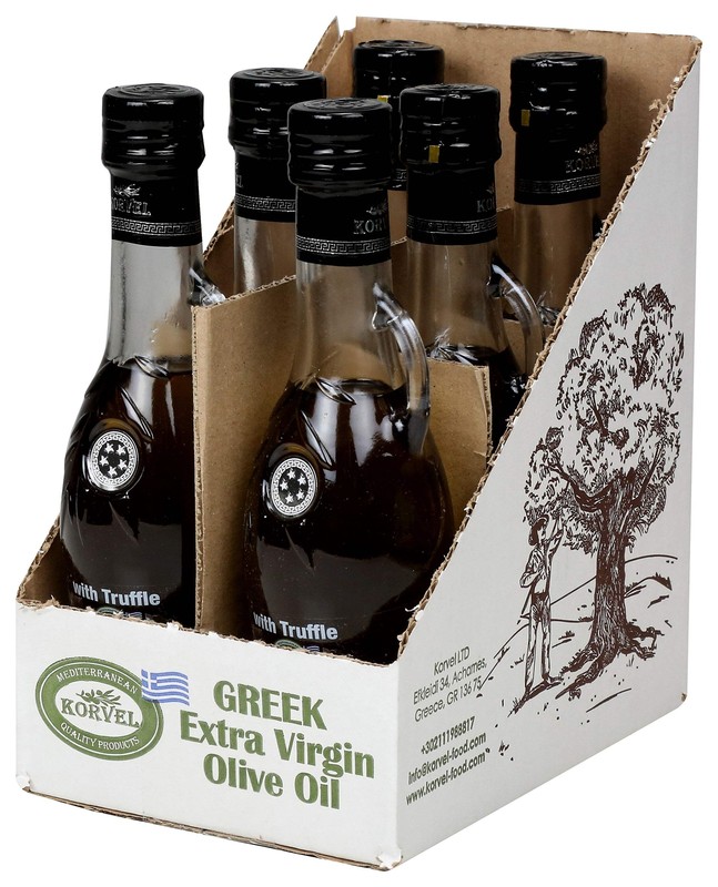 KORVEL Greek EVOO with Truffle, Amphora 8.45 fl oz-2 pack gallery