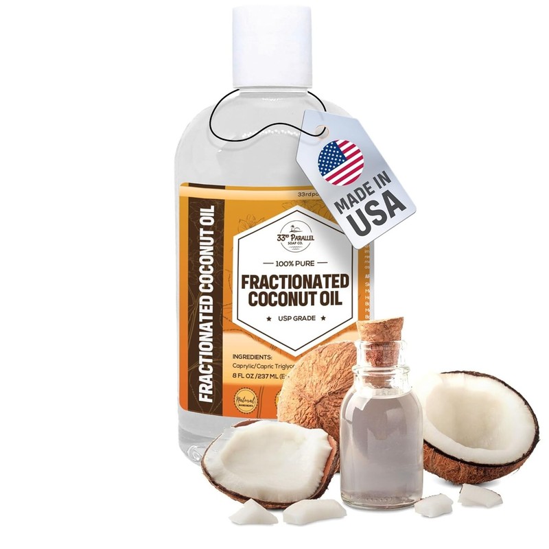 Organic Fractionated Coconut Oil 8 oz USP Grade Non-GMO; Cold Pressed | 100% ... gallery