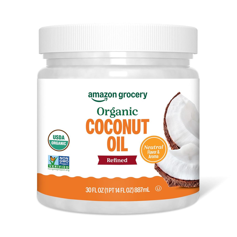 , Organic Refined Coconut Oil, 30 Fl Oz