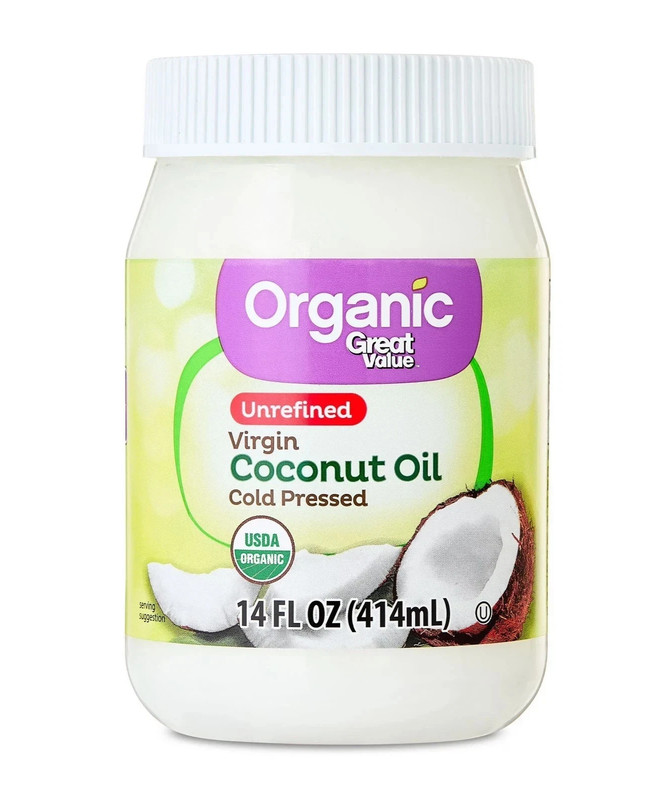 Great Value Organic Unrefined Virgin Coconut Oil, 14 fl oz