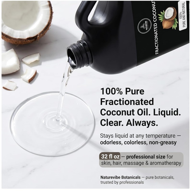 Pure Fractionated Coconut Oil 32oz