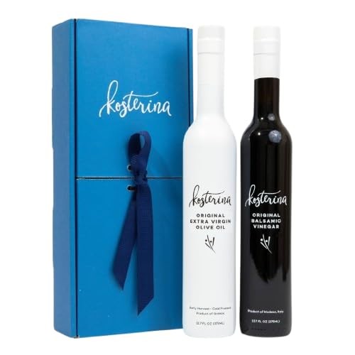 Kosterina Extra Virgin Olive Oil & Balsamic Vinegar Gift Set | Greek EVOO + M…