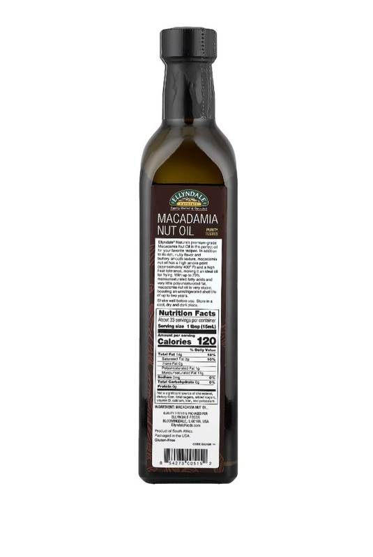 Ellyndale Naturals Macadamia Nut Oil 16.9 FL Oz. gallery