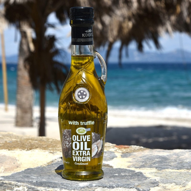 KORVEL Greek EVOO with Truffle, Amphora 8.45 fl oz-2 pack gallery