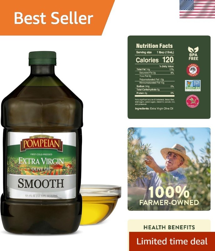 Smooth & Delicate 101 Fl Oz Extra Virgin Olive Oil – Family Crafted & Healthy