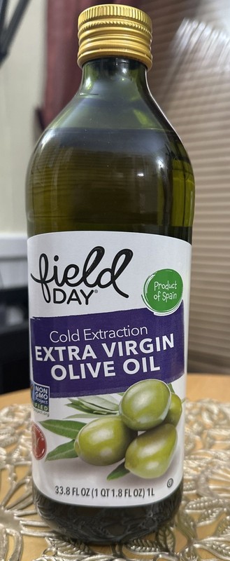 Field Day Cold Extraction Extra Virgin Olive Oil NON GMO 1L