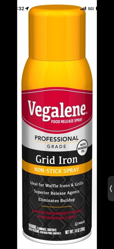 Vegalene Non-Stick Spray Grid Iron Aerosol 14oz 10-Pack