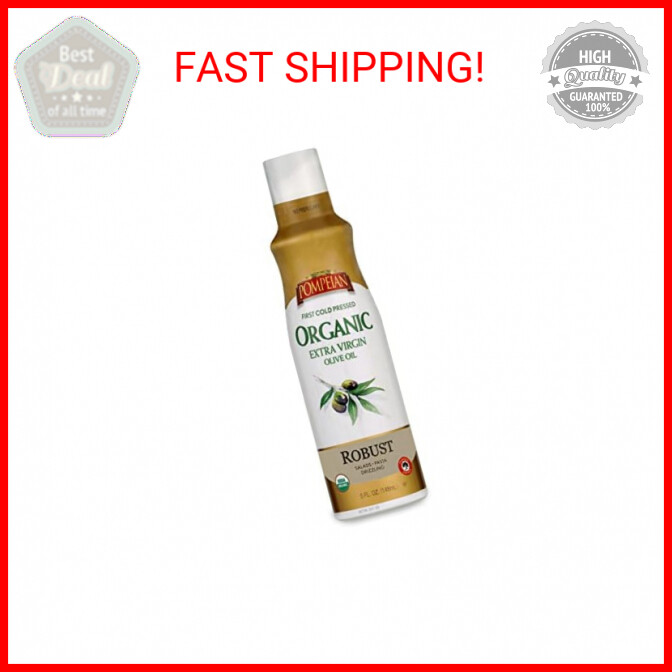 Pompeian USDA Certified Organic Extra Virgin Olive Oil Non-Stick Cooking Spray,