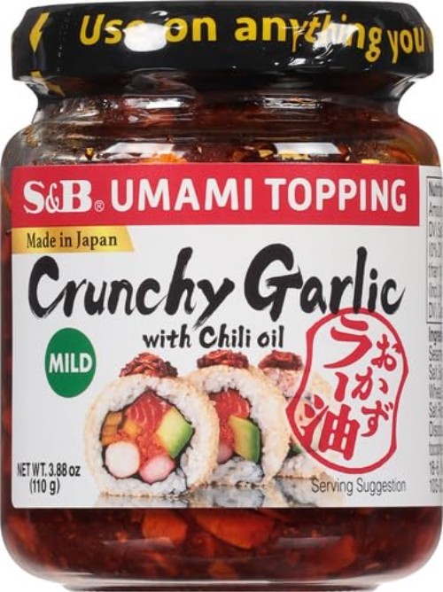 Chili Oil with Crunchy Garlic, 3.88 Fl Oz, Japan, Resealable Jar gallery