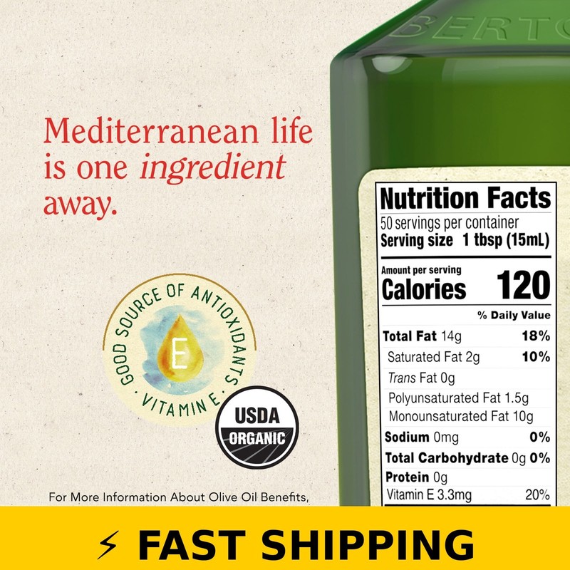 Bertolli Organic Extra Virgin Olive Oil 25.4 fl oz - Rich Taste gallery