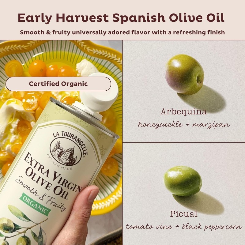Organic Extra Virgin Olive Oil, Cold-Pressed, 33.8 Fl Oz for Cooking & Drizzling gallery