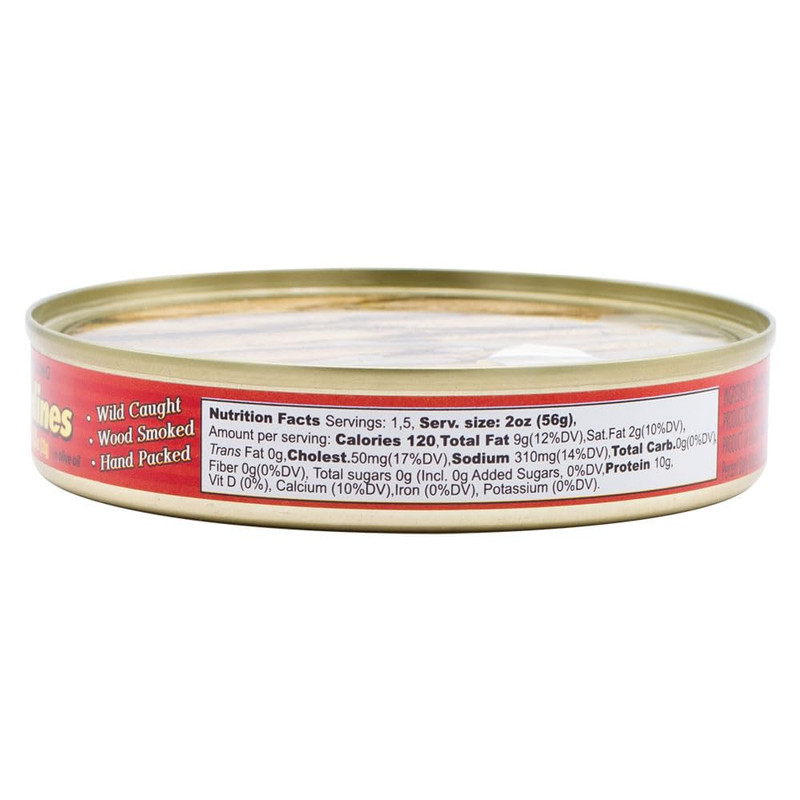 Brisling Sardines, Smoked in Olive Oil, 4.23-Ounce gallery