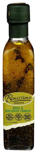 Benissimo Basil Tomato Oil 8.1 oz (Pack of 6)