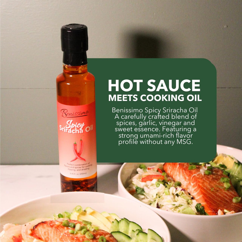 Spicy Sriracha Herb-Infused Oil - All Natural Gourmet Cooking Oil gallery