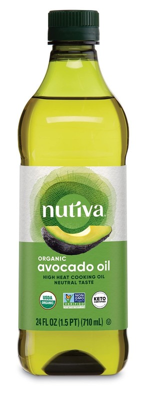 Organic Avocado Oil for Cooking,Pure Steam-Refined,Suitable for Hair&Skin-24FlOz