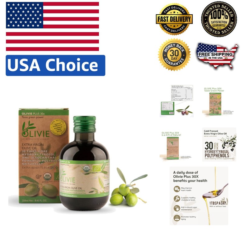 Rare Moroccan Extra Virgin Olive Oil OLIVIE PLUS 30X – Rich in Antioxidants