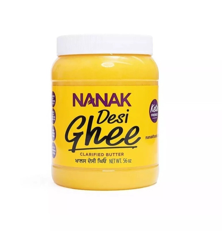 Nanak Pure Desi Ghee Clarified Butter Indian Cooking- 56 Ounces