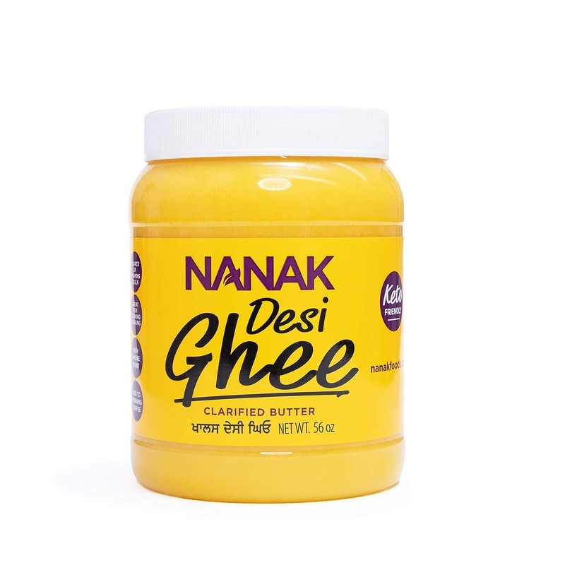 Nanak Pure Desi Ghee Clarified Butter 56 Ounce Jar – 3.5 lbs