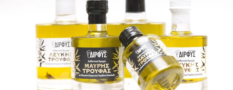 Extra Virgin Greek Olive Oil with Black Truffle Aroma 100ml Dirfys gallery